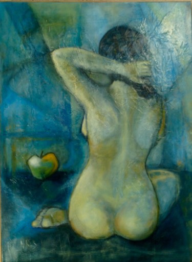 Peinture intitulée "Eve" par Noëlle Rious, Œuvre d'art originale