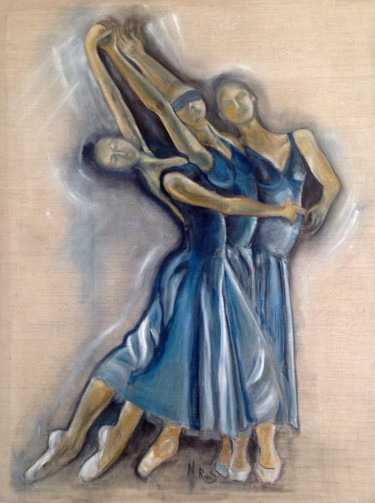 Peinture intitulée "Instants de grace" par Noëlle Rious, Œuvre d'art originale