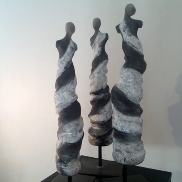 Скульптура под названием "Mouvement" - Noëlle Rious, Подлинное произведение искусства