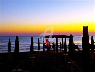Fotografia intitolato "lanterne al tramonto" da Noelle9, Opera d'arte originale