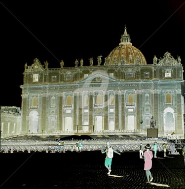 Fotografia intitolato "Rome by night" da Noelle9, Opera d'arte originale