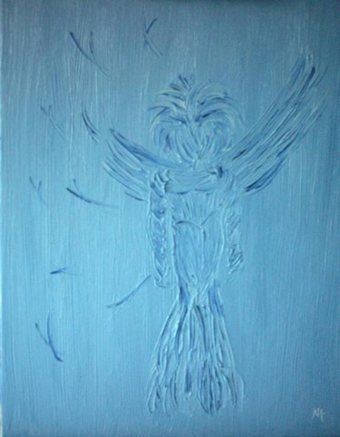 Painting titled "Angel" by Noëlle Harault, Original Artwork