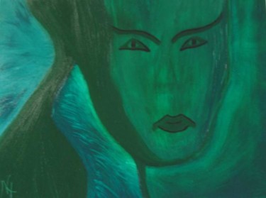 Peinture intitulée "Ice Green" par Noëlle Harault, Œuvre d'art originale