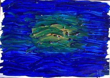 Painting titled "Ile" by Noëlle Harault, Original Artwork