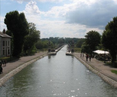 Fotografía titulada "Pont canal de Briare" por Noëlle Harault, Obra de arte original