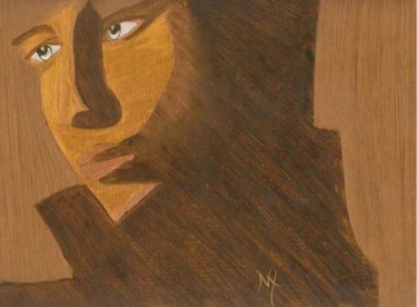 Painting titled "Androgyne" by Noëlle Harault, Original Artwork, Other