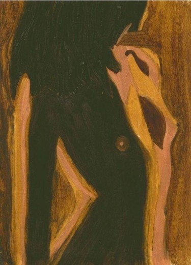 Painting titled "Etre femme..." by Noëlle Harault, Original Artwork, Oil