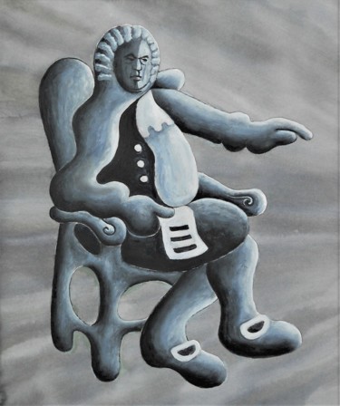 Schilderij getiteld "Great Composers par…" door Noël Van Hoof, Origineel Kunstwerk, Olie