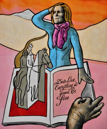 Pintura titulada "Alison Moyet / Yazo…" por Noël Van Hoof, Obra de arte original, Acuarela