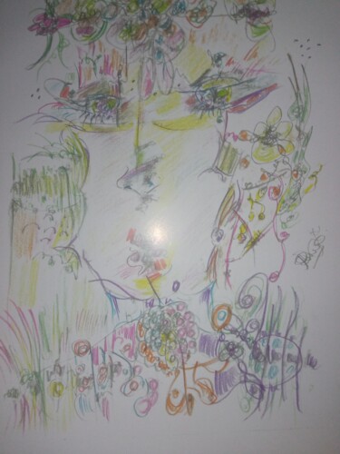 Disegno intitolato "Yara" da Noemí Escalante, Opera d'arte originale, Grafite
