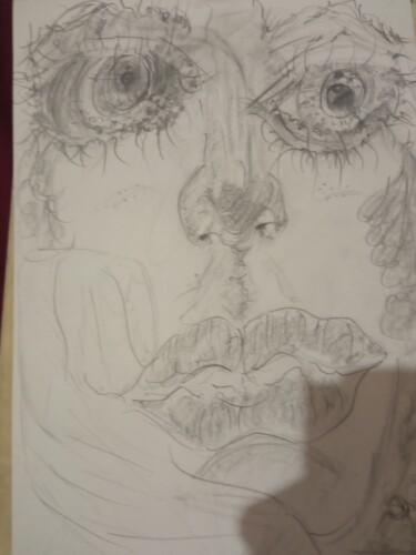 "La jeune femme qui…" başlıklı Resim Noemí Escalante tarafından, Orijinal sanat, Kalem