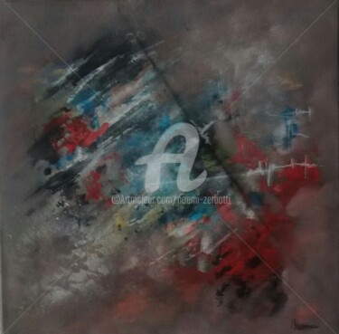 Peinture intitulée "Rayons -3" par Noemi Zerbotti, Œuvre d'art originale, Acrylique