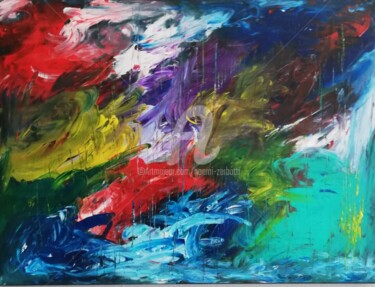 Painting titled "Clins d'oeil" by Noemi Zerbotti, Original Artwork, Acrylic