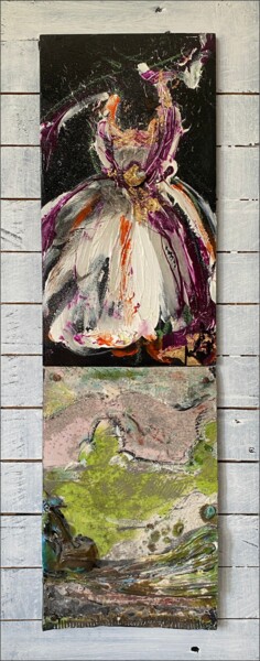 Картина под названием "Danzatrice" - Noemi Bolzi, Подлинное произведение искусства, Акрил Установлен на Деревянная панель