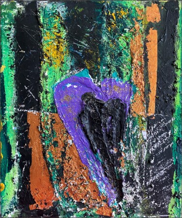 Картина под названием "RAME" - Noemi Bolzi, Подлинное произведение искусства, Акрил Установлен на Деревянная рама для носилок