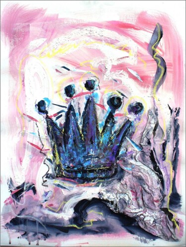 Malerei mit dem Titel "CORONA" von Noemi Bolzi, Original-Kunstwerk, Acryl