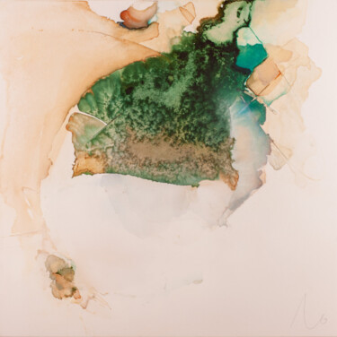 Peinture intitulée "Terre Promise" par Noémie Pons, Œuvre d'art originale, Encre
