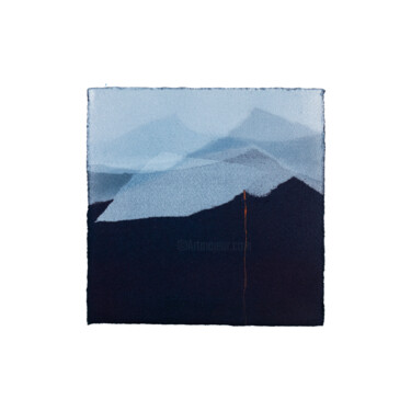 Отпечатки и Гравюры под названием "Les Montagnes Bleue…" - Noémie Pons, Подлинное произведение искусства, Монотип Установлен…