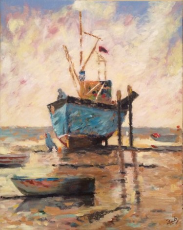 Painting titled "Hull" by Miguel H., Original Artwork, Acrylic