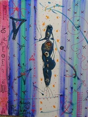 Peinture intitulée "Venus callypige" par Nolwenn Charut, Œuvre d'art originale