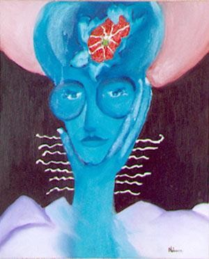 Peinture intitulée "Trésor en tête" par Nolwenn Charut, Œuvre d'art originale