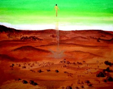 Painting titled "Mars take off" by No Matt'S Land, Original Artwork