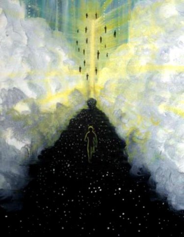 Painting titled "Acension" by No Matt'S Land, Original Artwork