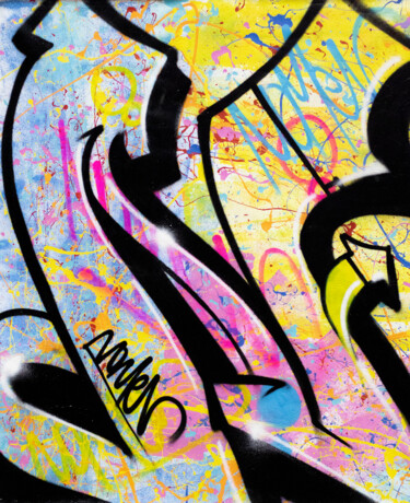 Painting titled "Style Files" by Nomen, Original Artwork, Spray paint