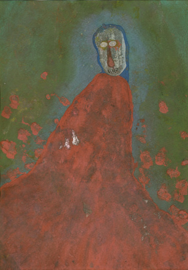 Pittura intitolato ""Блутайнбрехер (Кро…" da Denis Aleksandrovich, Opera d'arte originale, Gouache