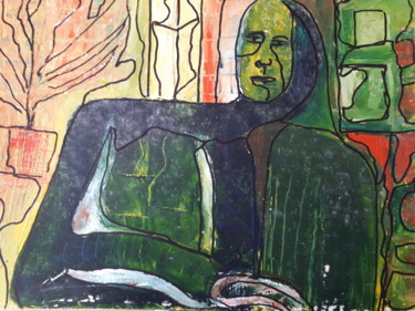 Painting titled "le notable" by Antonio Alvarez, Original Artwork