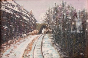 Картина под названием "Дорога в никуда" - Андрей Жилин, Подлинное произведение искусства