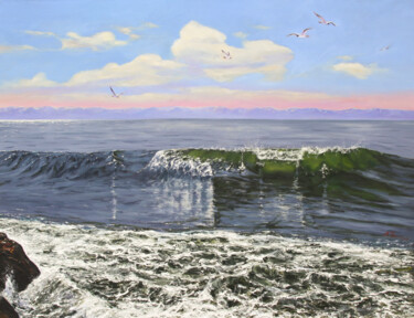 Картина под названием "Байкал" - Андрей Жилин, Подлинное произведение искусства, Масло