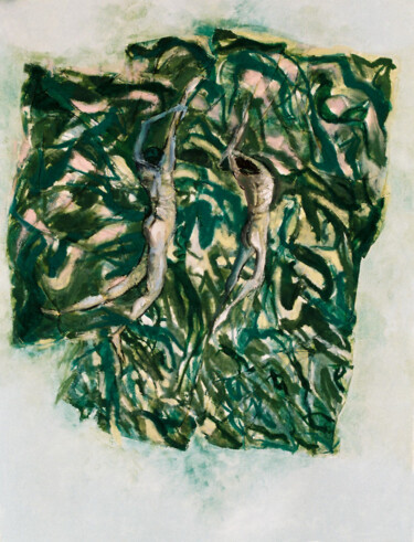 Malerei mit dem Titel "Como trama impenetr…" von Nora Alvarez, Original-Kunstwerk, Öl