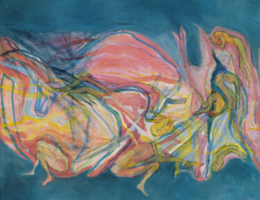 Pittura intitolato "Como el alma del ag…" da Nora Alvarez, Opera d'arte originale, Olio