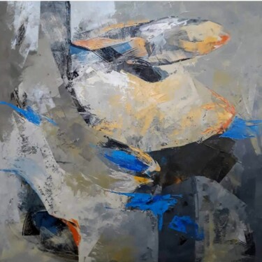 Pittura intitolato "il vento" da Nora Nikolova Ficcadenti (Yaneva), Opera d'arte originale, Acrilico