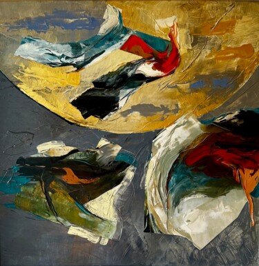 Pittura intitolato "Stracci di speranza" da Nora Nikolova Ficcadenti (Yaneva), Opera d'arte originale, Acrilico