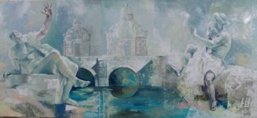 Malerei mit dem Titel "Roma 05" von Nora Nikolova Ficcadenti (Yaneva), Original-Kunstwerk, Öl