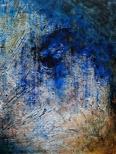 Картина под названием "Nuit noir de l'âme" - Nora El Ouarid, Подлинное произведение искусства, Акрил
