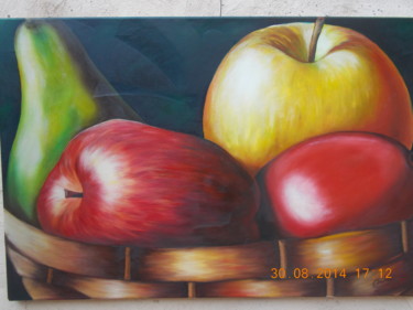 Painting titled "Los colores de la c…" by Nora Mulatero, Original Artwork, Oil