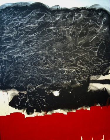 Malarstwo zatytułowany „Acrylique, abstrait…” autorstwa Norbert Engel, Oryginalna praca, Akryl Zamontowany na Drewniana rama…