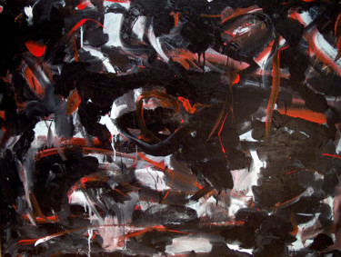 Painting titled "acrylique, abstrait…" by Norbert Engel, Original Artwork, Acrylic Mounted on Wood Stretcher frame