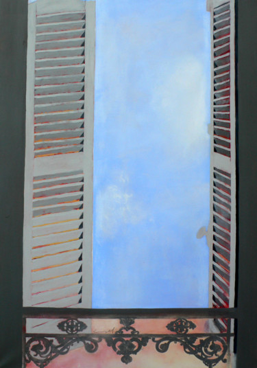 Malerei mit dem Titel "peinture acrylique…" von Norbert Engel, Original-Kunstwerk, Acryl Auf Keilrahmen aus Holz montiert