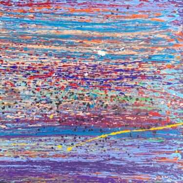 Pittura intitolato "Peinture Acrylique…" da Norbert Engel, Opera d'arte originale, Acrilico Montato su Telaio per barella in…