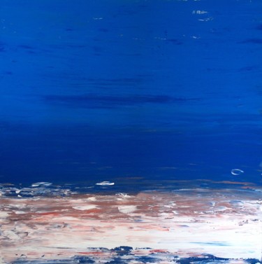 Malerei mit dem Titel "NUIT BLEUE" von Norbert Engel, Original-Kunstwerk, Acryl