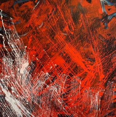 Pittura intitolato "peinture acrylique…" da Norbert Engel, Opera d'arte originale, Acrilico Montato su Telaio per barella in…