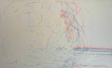 Peinture intitulée "TSUNAMI" par Norbert Engel, Œuvre d'art originale, Acrylique Monté sur Châssis en bois