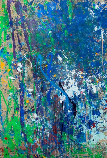 제목이 "Acrylique, Abstrait…"인 미술작품 Norbert Engel로, 원작, 아크릴 나무 들것 프레임에 장착됨