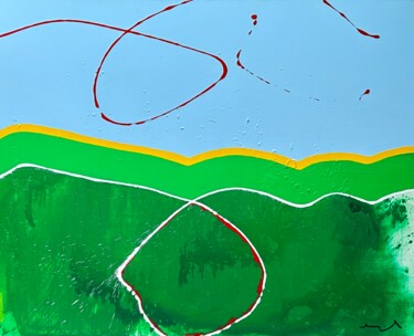 Pintura titulada "acrylique "SONATE o…" por Norbert Engel, Obra de arte original, Acrílico Montado en Bastidor de camilla de…