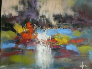 Painting titled "reves-matinaux" by Norbert Lafon, Original Artwork, Oil