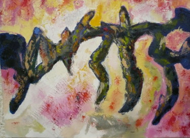 Painting titled "la-danse-.jpg" by Norbert Lafon, Original Artwork, Oil